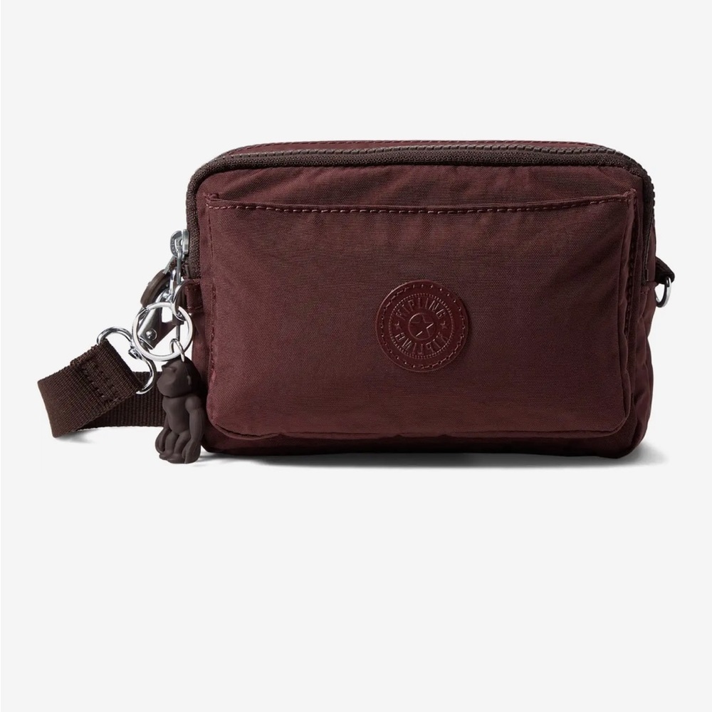 Kipling Abanu multi convertible crossbody bag / bum brown bag